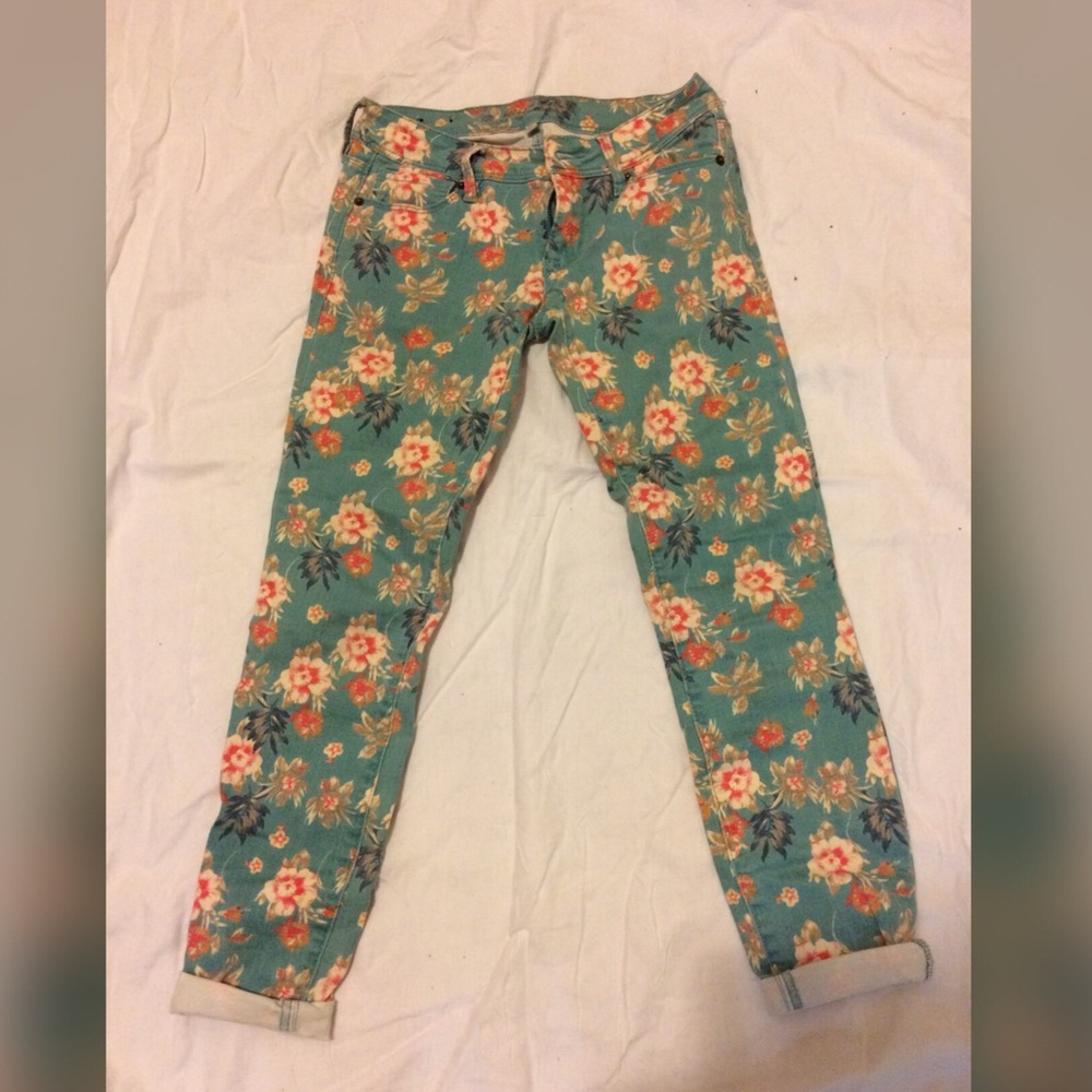 Floral Bullhead Jeans